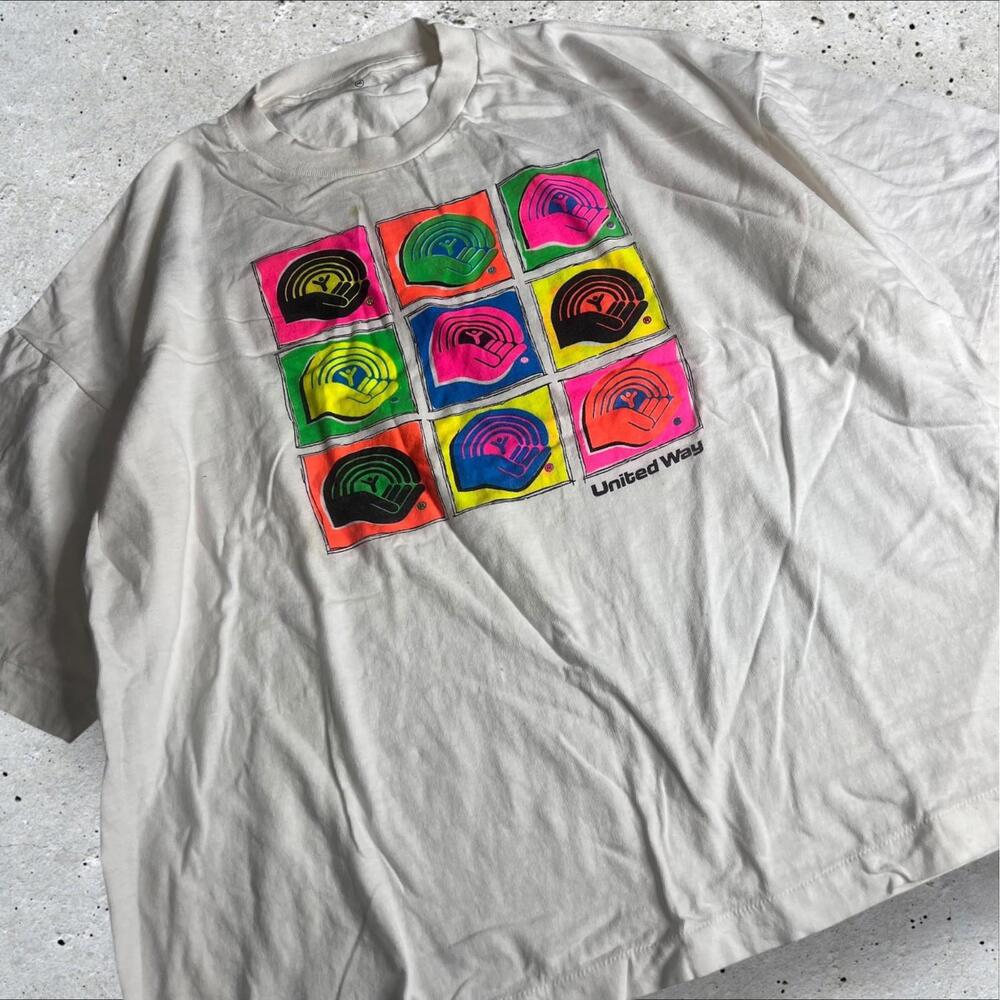 Rare‎ Andy Warhol OABY 90s Volunteer Hurricane Andrew Relief Effort TShirt